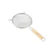 CAC China SSTR-08D Mesh Strainer, 8" dia., Double Layer Mesh, Wood Handle, Stainless Steel 1 image