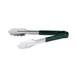 CAC China STCH-10GN Utility Tongs, 10" Heavy-Duty Stainless Steel, Green Handle 1 image