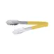 CAC China STCH-10YL Utility Tongs, 10" Heavy-Duty Stainless Steel, Yellow Handle 1 image