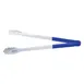 CAC China STCH-16BL Utility Tongs, 16" Heavy-Duty Stainless Steel, Blue Handle 1 image