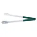 CAC China STCH-16GN Utility Tongs, 16" Heavy-Duty Stainless Steel, Green Handle 1 image