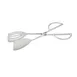 CAC China STG2-10U Scissor Tongs, 10" Long, Slotted & Solid Spatula, 18/8 Stainless Steel 1 image