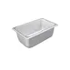 CAC China STPQ-S25-4 Stainless Steel Steam Table Pan, 1/4-Size, 4" Deep, 25 Gauge, Oven/Freezer Safe 1 image