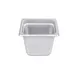 CAC China STPS-25-6 Stainless Steel Steam Table Pan, 1/6 Size, 6" Deep, Anti‑Jam Lug, 25‑Gauge, NSF 1 image