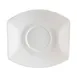 CAC China STU-2 Studio Saucer - Oval Porcelain White, 5.75" L x 5.25" W, Safe - 1 Dozen 1 image