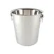 CAC China SWBT-5 Wine Bucket Cooler, 8-3/8" Dia x 8" H, Steel Finish, Hanging Handle, Bar Cooler 1 image