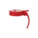 CAC China SYCP-3248R Cap for SYDP-32 & SYDP-48 Syrup Dispensers, Red Plastic, Poly Build - 1/Each 1 image