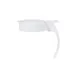CAC China SYCP-3248W Cap for SYDP-32 & SYDP-48 Syrup Dispensers, White Plastic Construction 1 image