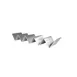 CAC China TCHD-45S Taco Holder, Stainless Steel 4-Compartment Tray, Durable Food Service Server 1 image