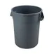 CAC China TCNC-45 Commercial Trash Can, 45‑Gallon Round Bin, Gray, Ergonomic Handles, Stackable 1 image
