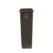 CAC China TCSL-23BN Trash Can, 23‑Gal Slim Rectangle, 29" H x 20" W, Brown Plastic, No Lid 1 image
