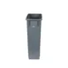 CAC China TCSL-23GY - 23 Gallon Slim Rectangle Trash Can, 29" Height, 20" Width, Gray Plastic, No Lid 1 image
