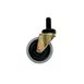 CAC China TCSL-23KDL-C Trash Can Caster, Heavy-Duty Swivel, 4" Steel Black Finish - 1/Case 1 image