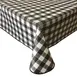 CAC China TCVG-52K Throw Table Cover, 52" x 52" Vinyl, Gingham, Water & Tear Resistant, Fannel Back 1 image
