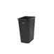 CAC China TCWB-41K - 41 Qt (10 Gal) Black Trash Can, 15" Length, No Lid, 40-49 Gallon Capacity 1 image