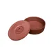 CAC China TLWM-8 Tortilla Warmer, 8.5" Round Basket with Lid, Polypropylene, Brown - 1/Each 1 image
