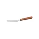 CAC China TNRW-3SP Commercial Spatula, 3-1/2"L, Stainless Steel with Wood Handle 1 image