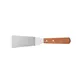 CAC China TNRW-GR42 Stainless Steel Grill Turner, 4-1/4" Blade, Wooden Handle, Kitchen Utensil 1 image