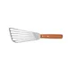 CAC China TNRW-SP73 Commercial Spatula, Slotted, 6-3/4", Stainless Steel with Wooden Handle 1 image