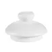 CAC China TPW-4-LID - Porcelain Lid, 2.5" Dia x 1.75" H, Dishwasher & Microwave Safe - 1 Dozen 1 image