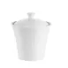 CAC China TST-HSP - 4" Dia. x 3½" Porcelain Sugar Bowl with Lid, White, Dishwasher Safe - 1 Dozen 1 image