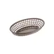 CAC China TTFB-09BN Fast Food Basket, 9-1/4" Oval Polypropylene, Brown - 1 Dozen 1 image