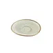 CAC China TUS-2-BGE Tucson Saucer 6-1/4" x 5-3/4" Porcelain Desert Beige Glaze Dishwasher Safe - 1 Dozen 1 image