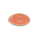 CAC China TUS-2-CRL Tucson Saucer, 6-1/4" x 5⅞" Round Porcelain, Coral Glaze, Dishwasher Safe - 1 Dozen 1 image