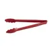 CAC China UTKU-12R Utility Tongs - 12" Length, Red Plastic Construction, Non-Coated Handle 1 image