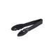 CAC China UTKU-6BK Utility Tongs - 6" L, Plastic, Black, Non‑Coated Handle, Precise Food Handling 1 image