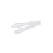 CAC China UTKU-6C Utility Tongs – 6" Length, Clear Plastic, Non‑Coated Handle, 3‑9" Grip 1 image
