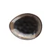 CAC China VEN-T5 - 5" Triangular Venus Plastic Bowl, Midnight Black Desert Beige, 5" - 1 Dozen 1 image