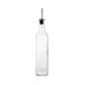 CAC China W3SQ-16BT Oil & Vinegar Cruet Bottle, 16 oz Lead-Free Glass with Stainless Steel Pourer 1 image