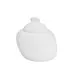 CAC China WH-HSP - White Pearl Porcelain Sugar Bowl 4" L x 3-1/2" W x 3-3/4" H Lid Safe - 1 Dozen 1 image