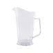 CAC China WPBR-61C Plastic Water Pitcher, 60 Oz Clear Polycarbonate, NSF Certified, 32‑63 Oz Capacity 1 image