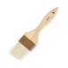CAC China WPPB-20 Pastry Brush, 2" Boar Bristle, Wood Handle with Hanging Hole, ABS Ferrule 1 image