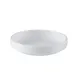CAC China XKRW-S6 Small Dish, 6" Round White Melamine Plate, 15.5 oz, Stackable, 1 Dozen 1 image