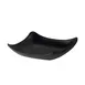 CAC China XSHA-D5-MK Small Square Sauce Dish, 2 oz, 4" × 4" × 1.125" Black Melamine, 1 Dozen 1 image
