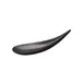 CAC China XSPN-TS60-MK Tasting Spoon, 0.5oz, 5‑3/4" L x 1‑7/8" W x 1" H, Black Melamine - 1 Dozen 1 image