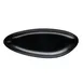CAC China XSTN-19-K - Triangular Melamine Platter, 12" Black, Matte Finish, 12" Size - 1 Dozen 1 image