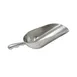 CAC China ALSC-38 Scoop, 38 oz., Curved Handle, Aluminum, NSF Approved 1 image