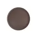 CAC China PDTR-16BN - Super Round Serving Tray, 16" Diameter, Brown Plastic, NSF Certified 1 image