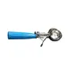 CAC China SICD-16BL Thumb Disher, #16, 2 oz., Stainless Steel Scoop, Blue Handle 1 image