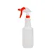CAC China SPBT-28R - 28 Oz (900ml) PE Sprayer Bottle, Red Trigger, Body with Graduations - 1/Each 1 image
