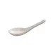 CAC China XSPN-49-W Soup Spoon, 0.3 oz Capacity, 4-7/8" Length, White Plastic, 1 Dozen 1 image