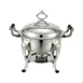Winco 708 Crown 6 Qt. Stainless Steel Round Chafer 1 image