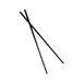 GET CP-23-BK - 9" Black Plastic Chopsticks, Dining Utensils, Durable Lightweight Design - 1/Case 4 image