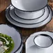 GET PA1007712312 9" Round Porcelain Plate Corona Scratch Microwave/DW Oven 380°F Safe - Dozen 2 image