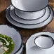 GET PA1007712812 - 11" Coupe China Plate, Porcelain Corona Ink, Scratch‑Resist, Safe 380°F - Dozen 2 image
