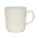 GET PP1100906424 Mug, 11-1/2 Oz (4-1/2"), Stackable, Scratch/Chip Resistant Porcelain White - 1 Dozen 1 image